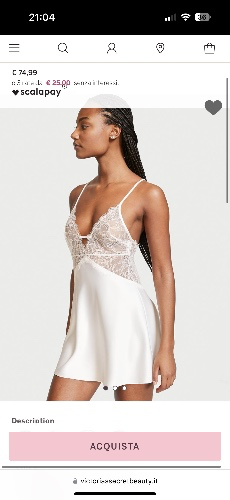 Sottoveste Con Scollo A V In Pizzo | Victoria's Secret Italia