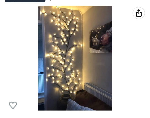 NEWNEN Arbre Lumineux LED, Decoration Murale interieur Lumières de Vigne D'arbre 144 LEDs Décoration de Noël Chambre Maison (Blanc Chaud, Branchez)