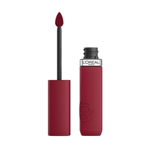 L'Oréal Paris - Rouge à Lèvres Liquide - Couleur Intense & Fini Mat - Longue Tenue - Sans Transfert - À L'Acide Hyaluronique - Infaillible Matte Resistance - Teinte : 500 Wine Not - 500 Wine Not