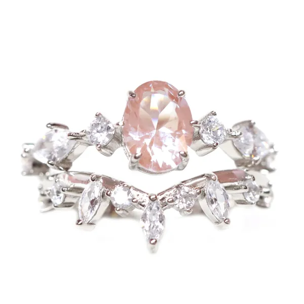 Eleanor Ring Set - Rose Gold / 7