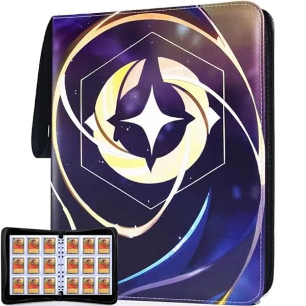 KarlyPro Premium Binder Compatible with Lorcana Cards 990 Pockets Collectible Card Holder for Sports Cards and other TCG Trading Cards with 55 Sleeves. - 990 Pockts -Classic