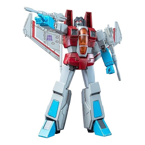 YOLOPARK Transformers G1 Starscream with Upgraded Weaponry,7.48 Inch Highly Articulated Collectible Transformers Action Figure for Ages 15 and Up,No Converting Starscream Transformer Toys