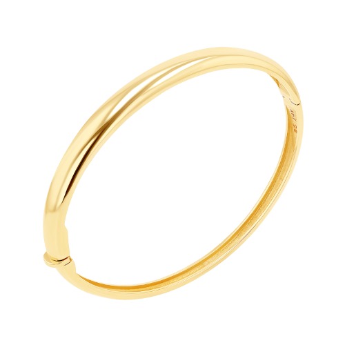Thick Dome Bangle | 14K Yellow Gold / Medium