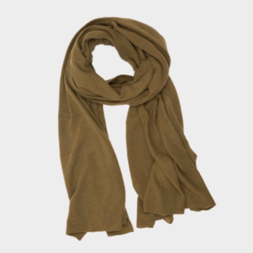 Himalayan Cashmere Aviator Wrap Scarf | Army