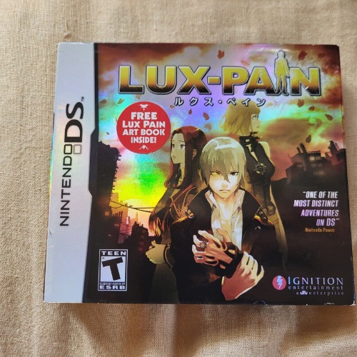 Lux-Pain (Nintendo DS, 2009) Complete CIB with Artbook and Manual Slipcover