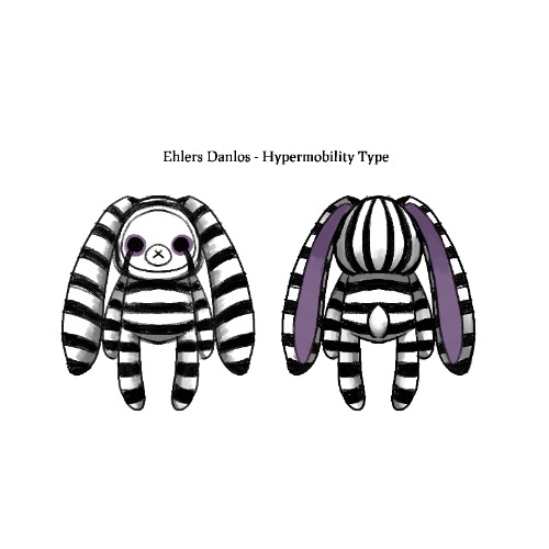 Plushie Dreadfuls - Ehlers Danlos Hypermobility Type Rabbit - Plush Stuffed Animal | Default Title