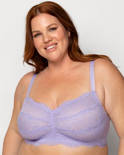 Luxe Lace Wireless Bralette - Lavender Mist | Lavender Mist / 3XL