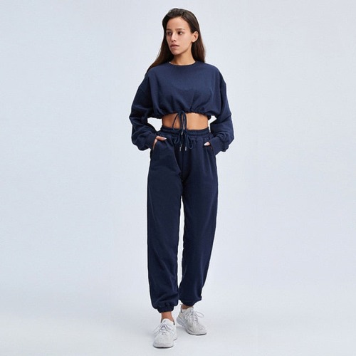 2-Piece Jogger Set - Navy / M