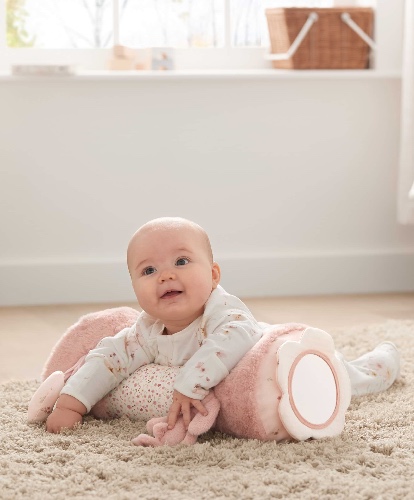 Welcome to the World Bunny Tummy Time Roll - Pink | Default Title