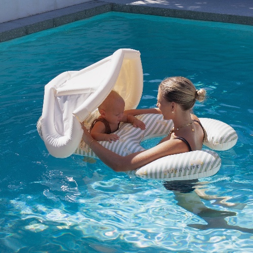 Float Together Baby Seat | Duck Sage Stripe | Default Title