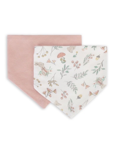 The Little Linen Co. Jersey Bib Harvest Bunny 2 Pack