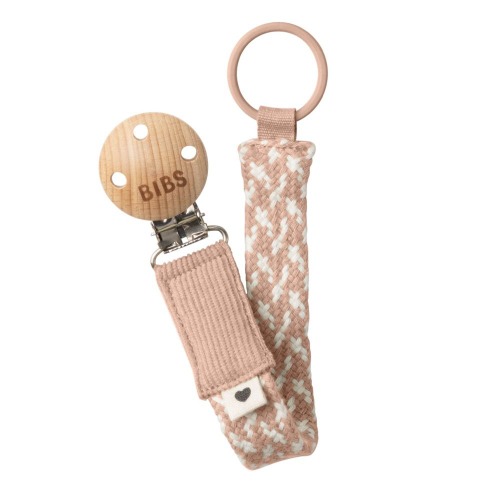 Bibs Pacifier Clip - Blush