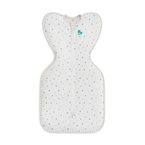 Love To Dream Swaddle Up Organic Starlight 0.2 Tog White Size Newborn
