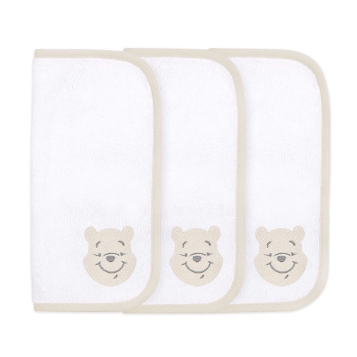 Disney Winnie'S Woodland Wash Cloths 3 Pack