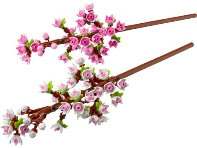 LEGO Cherry Blossoms Celebration Gift, Buildable Floral Display for Creative Kids, White and Pink Cherry Blossom, Spring Flower Gift for Girls and Boys Aged 8 and Up, 40725 - Multicolor