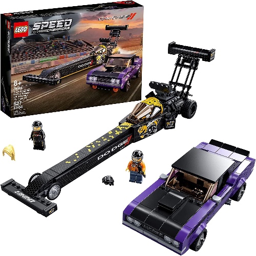LEGO Speed Champions Mopar Dodge//SRT Top Fuel Dragster and 1970 Dodge Challenger [76904 - 627 pieces]