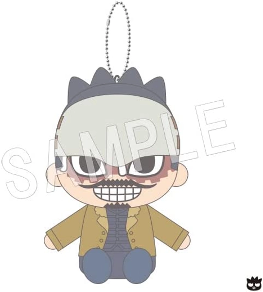 Golden Kamuy - Sanrio Characters - Tsurumi Tokushirou - Golden Kamuy x Sanrio Characters - Osuwari Nuigurumi Mascot - Plush Mascot - Badtz-Maru (Chugai Mining)