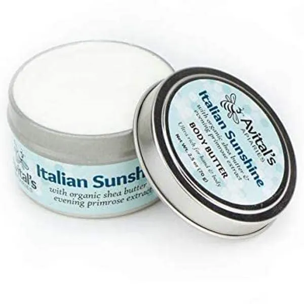 Ultra Rich Italian Sunshine Body Butter: Whipped Organic Shea Butter & Avocado Oil