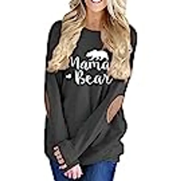 Pink Queen Womens Loose Crew Neck Batwing Sleeve Patches Blouse Top T-Shirts