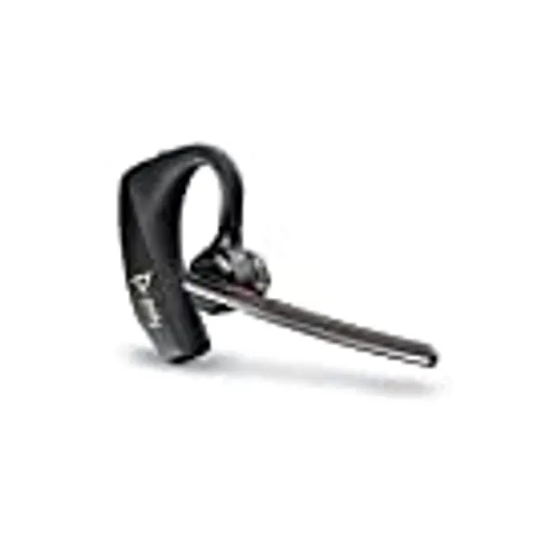 Poly Voyager 5200 Wireless Headset (Plantronics) - Single-Ear Bluetooth Headset w/Noise-Canceling Mic - Ergonomic Design - Voice Controls - Lightweight - Connect to Mobile/Tablet via Bluetooth