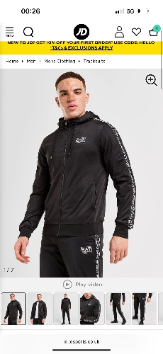 Emporio Armani EA7 Poly Full Zip Tracksuit