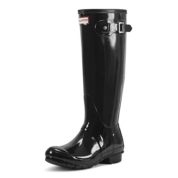 Womens Original Hunter Wellington Boots - 3 UK - Black Black Blk