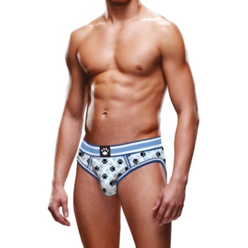 Prowler Blue Paw Backless Brief Blue White | Medium