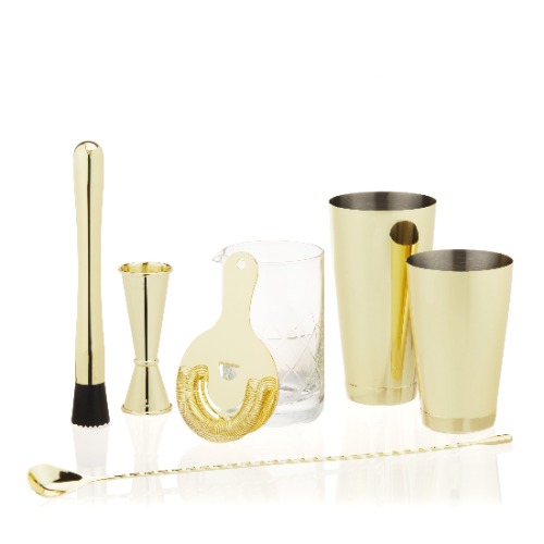 Gold 7-Piece Bar Essentials Set