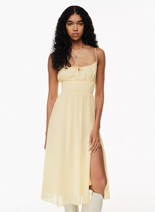 Aritzia - Genoa Dress - Tapioca Yellow 