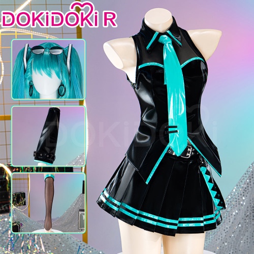 【In Stock】【Size XS-XL】DokiDoki-R Cosplay 16th Anniversary Costume Black Green Official Suit | Costume Only-S-In Stock