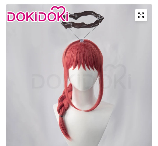 【Ready For Ship】Dokidoki Mange Anime Cosplay Chainsaw Man Makima Headgear Headwear Chainsawman | 17cm