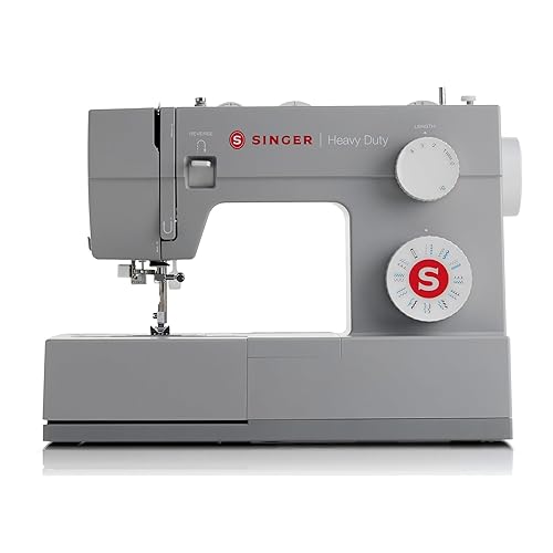 SINGER Heavy Duty 4423 High Speed Sewing Machine with Accessory Kit | Strong Motor With Enhanced Piercing Power, 97 Stitch Applications, Full Metal frame, 1-step Buttonhole & LED Light - 4423 Sewing Machine