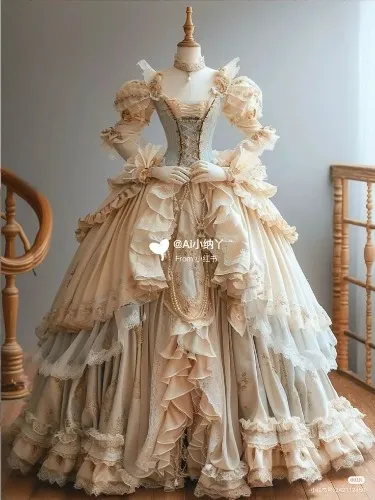 Rococo costume fabrics