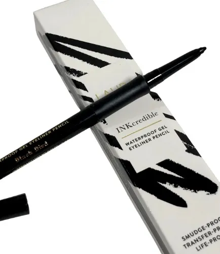 LAURA GELLER NEW YORK INKcredible Gel Eyeliner - Blackbird - Waterproof Smudge-proof Eyeliner Pencil - Built in Sharpener - 01 Blackbird