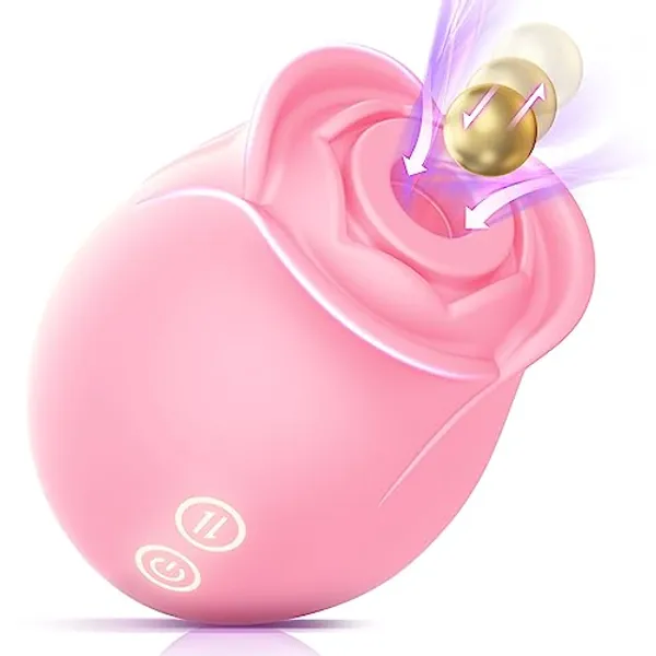 BIG SHOCKED Vibrator Rose Sex Toy Dildo-Adult Sex Toys for Women Clitoral Vibrators Dildos Female Couples Sex Toys Rose Toy, Rose Sex Stimulator for Women G Spot Vibrator Anal Toy 18 Sucking Vibrator