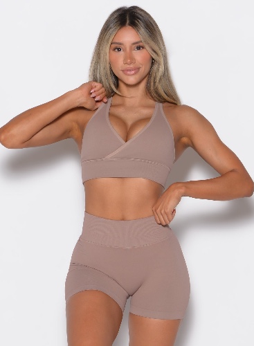 Cross Over Bra | M / Soft Mocha / Light Weight