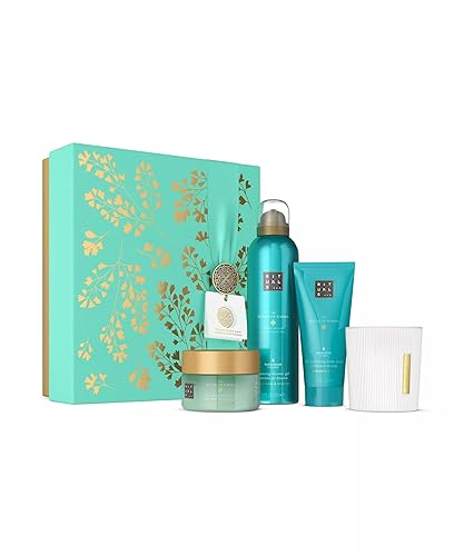 RITUALS Caja de regalo The Ritual of Karma, Medium - Set de baño con productos para el cuidado de la piel con loto y té blanco - Propiedades nutritivas y reconfortantes - Medium