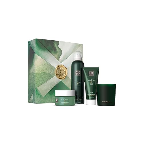 RITUALS Set de regalo The Ritual of Jing M - 4 productos para el hogar y el cuidado de la piel enriquecidos con flor de loto y azufaifo, caja de regalo de baño con propiedades calmantes y cuidadosas
