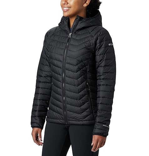Columbia Powder Lite Hooded Jacket Chaqueta Acolchada Con Capucha Mujer (Pack de 1) - Powder Lite 1 Hooded Jacket - M - Black