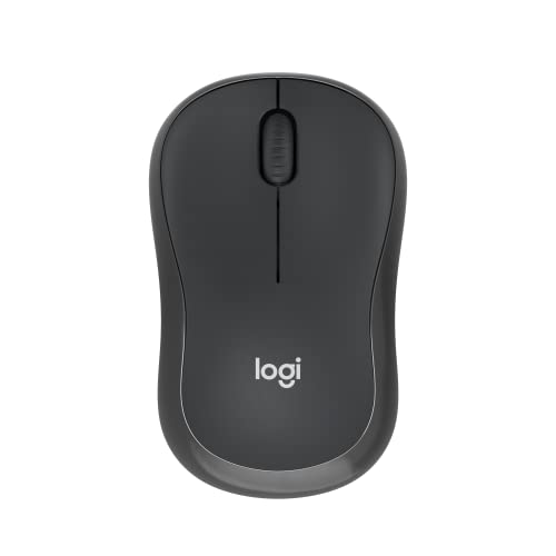 Logitech M240 Silent Bluetooth Mouse, Wireless, Compact, Portable, Smooth Tracking, 18-Month Battery, for Windows, macOS, ChromeOS, Compatible with PC, Mac, Laptop, Tablets - Graphite - Bluetooth - Graphite