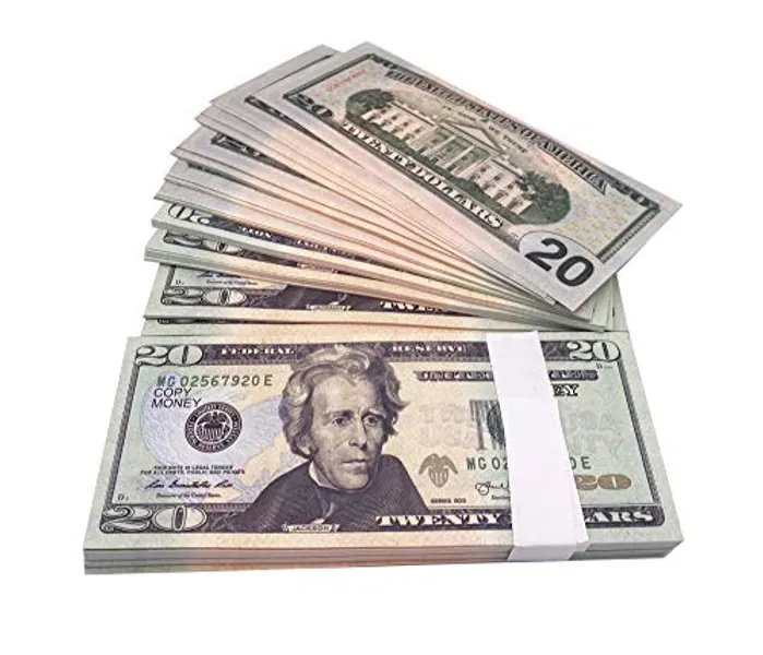 Ficheny Props Money 100 pcs for Music Videos,Kids Learning Toys and Birthday Party