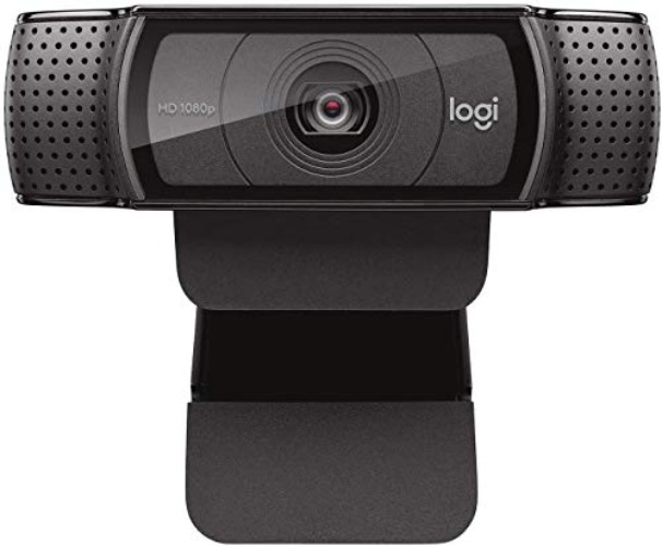 Logitech C920e / C920 HD Webcam, Full HD 1080p Video Calling and Recording, Dual Stereo Audio, Stream Gaming - Black