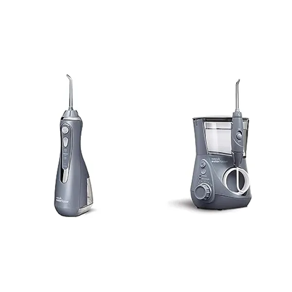 Waterpik Cordless Advanced Water Flosser + Aquarius Water Flosser for Teeth Cleaning