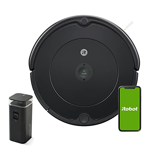 iRobot Roomba 694 Robot Vacuum-Wi-Fi Connectivity, Good for Pet Hair, Carpets, Hard Floors, Self-Charging with Authentic Replacement Parts- Dual Mode Virtual Wall Barrier,Black - Roomba 694 w/ Virtual Wall