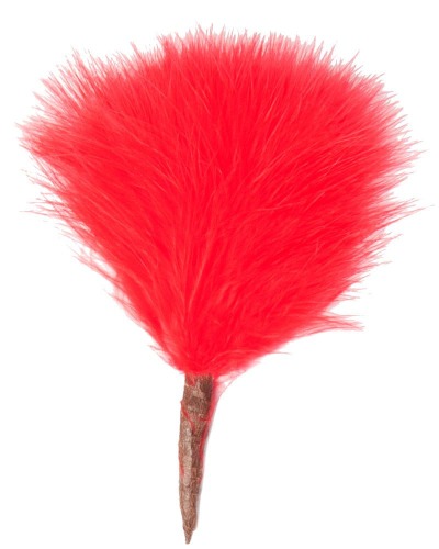 Body Feather Tickler Pom - Red
