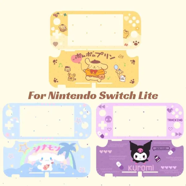 Cute Switch Lite Skin Kawaii Switch Lite Accessories Kuromi Gifts Pastel Switch Lite Wrap - Blue