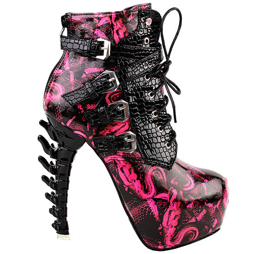 Slithering Booties | Hot Pink / 9