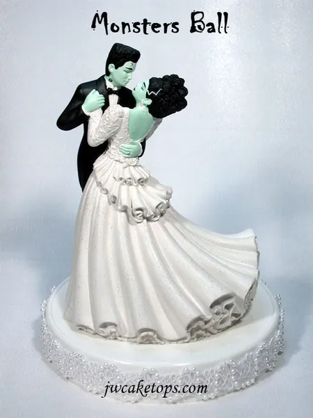 Frankenstein Halloween Wedding Cake topper 48MB