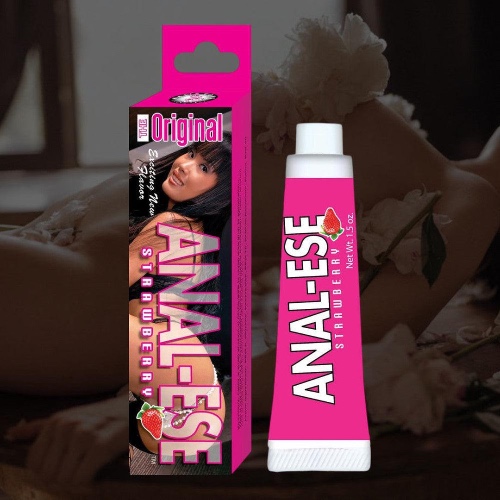 Anal-Ese Strawberry Anal Numbing Lubricant 🍑 - 1.5oz Tube