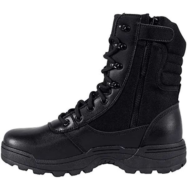 RIELD Men's Military Tactical Work Boots Side Zipper Jungle Army Combat Boots
